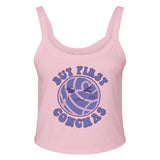 Concha Lover's Delight - But First, Conchas - solid pink blend - Tank Tops