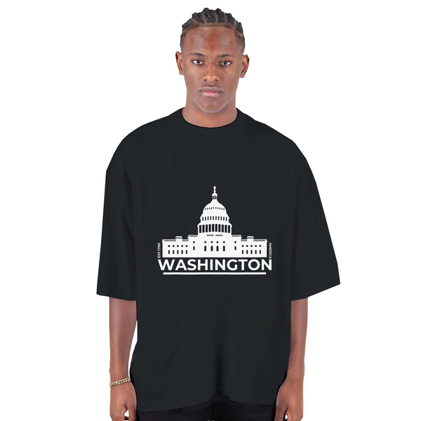 Capitol Elegance - Washington Pride Tee - Black - T-shirts