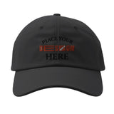 Silver-Underside Curved Customizable Visor Cap - Where Style Meets Comfort - Dark Grey - Caps