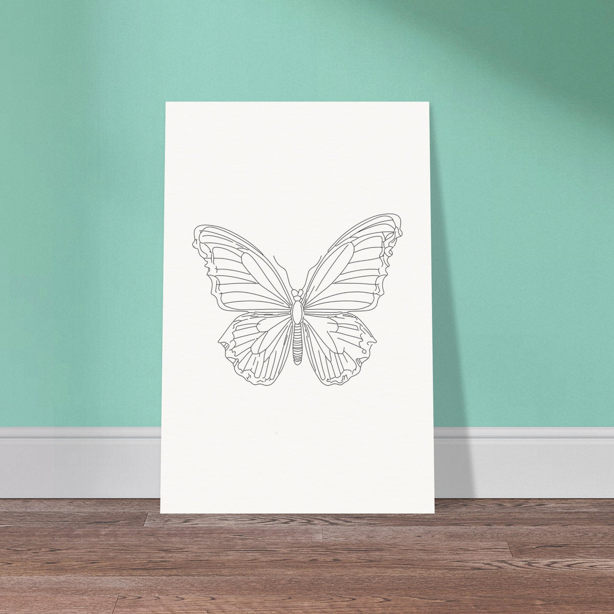 Ethereal Flight - Butterfly Silhouette - 60x90 cm 24x36″ - Posters