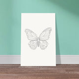 Ethereal Flight - Butterfly Silhouette - 60x90 cm 24x36″ - Posters