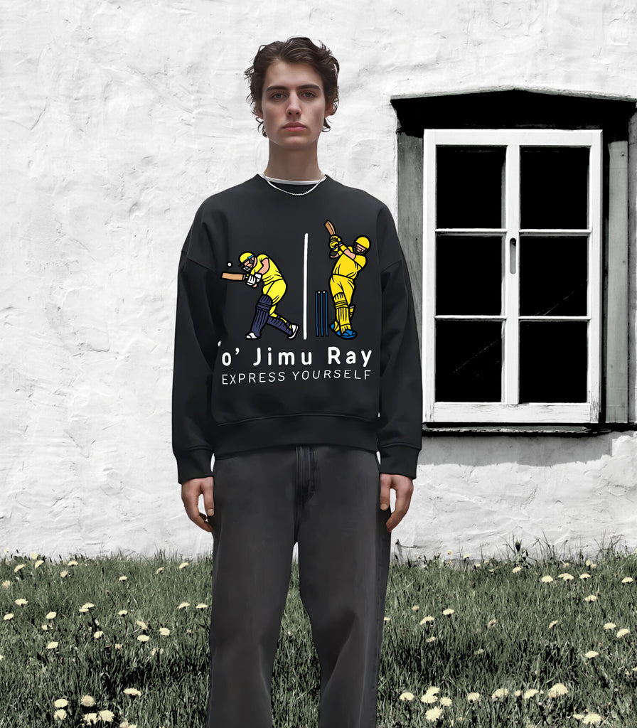 Hit & Run - Stylish Cricket Sweatshirt - - Sweatshirts