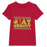 Retro Revival - Embrace the 'Groovy' Vibe - Red - Print Material