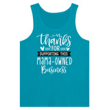 Empowering Moms - Thanks for Your Support - Teal - Tank Tops