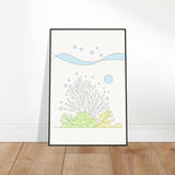 Oceanic Whimsy - Metal Framed Art - - Metal Framed Posters