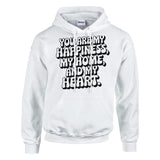 Happiness, Home, and Heart – A Gift for Your Husband - White - Hoodies