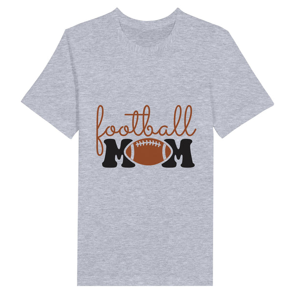 Celebrate Mom's Team Spirit – Football MOM Tee - Ash - Crewneck T.shirts