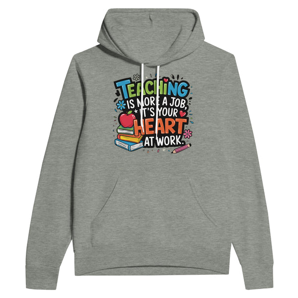 More Than a Job - Honoring Teachers' Dedication Hoodie - Athletic Heather - Hoodies