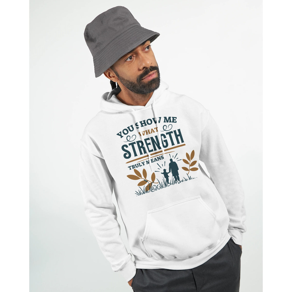 You Show Me Strength - A Heartfelt Design - - Hoodies