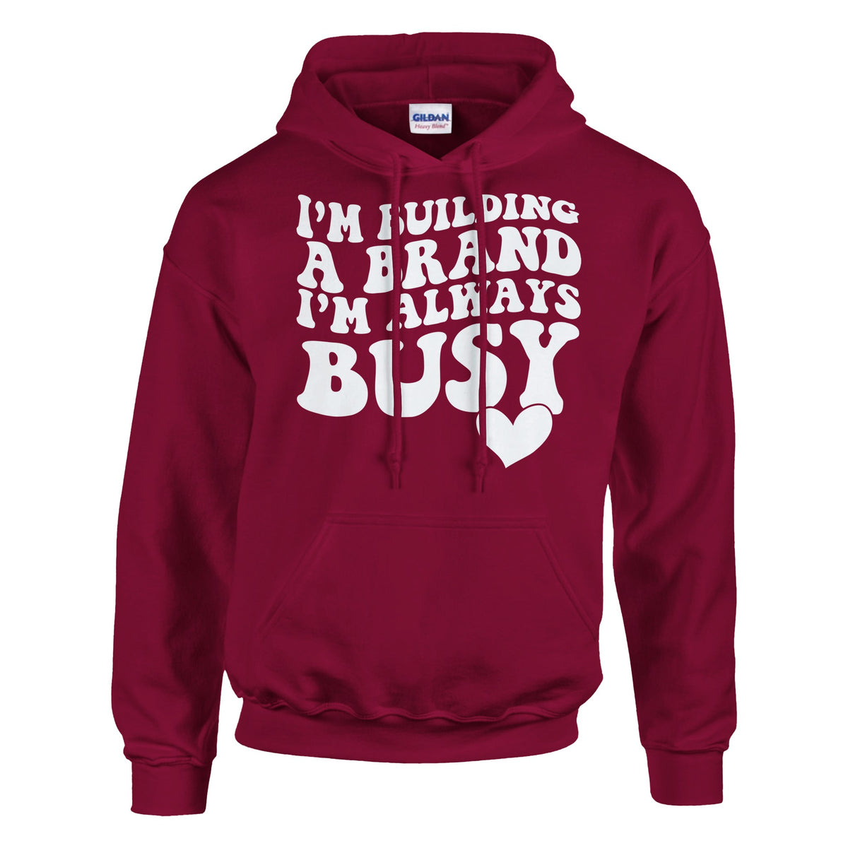 Busy Crafting Success - Wear Your Ambition with This Hoodie - Cardinal Red - Hoodies