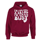 Busy Crafting Success - Wear Your Ambition with This Hoodie - Cardinal Red - Hoodies