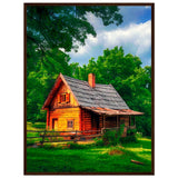 Peaceful Getaway - Framed Poster for Your Home - 60x80 cm 24x32″ Dark wood frame - Framed Posters