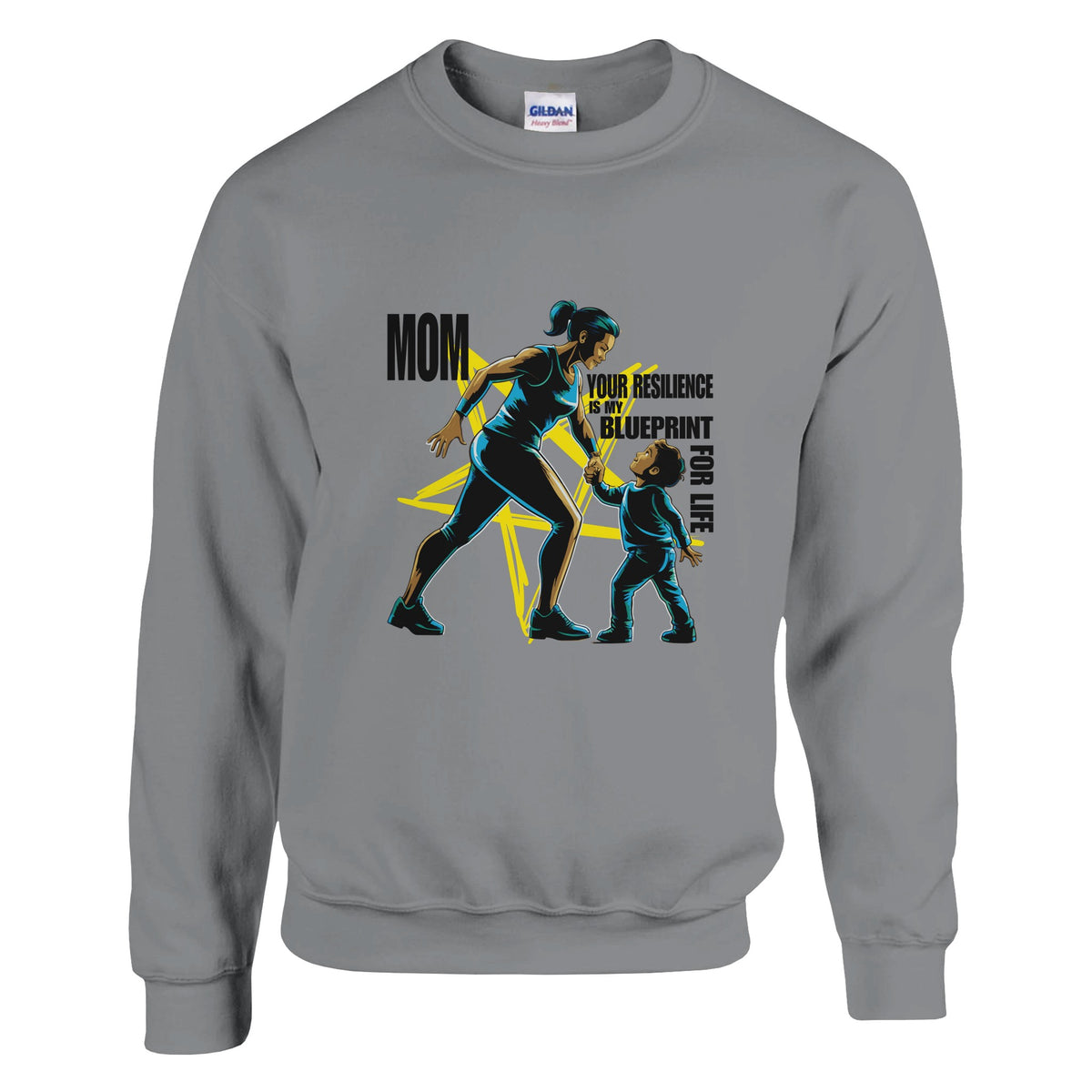 Reach for the Stars - A Mother's Strength - Sport Grey - Sweatshirts