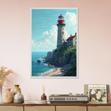 Guiding Light – Wooden Framed Poster - White frame - Wooden Framed Posters