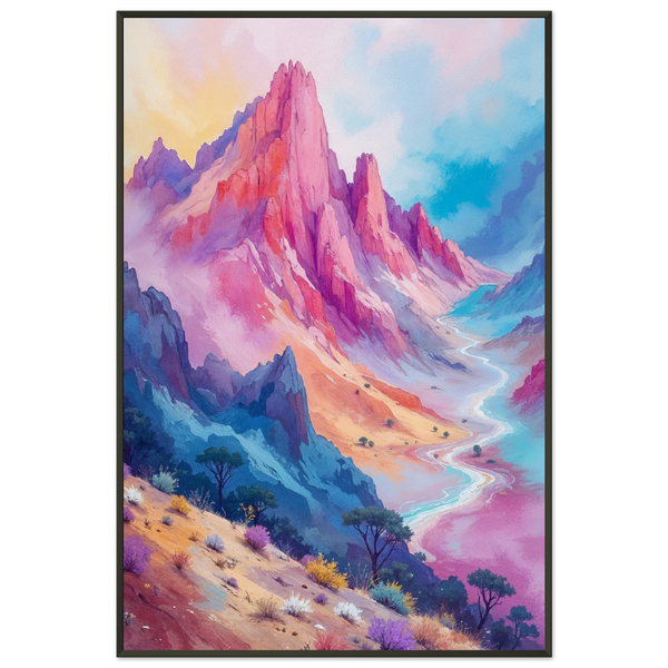 Majestic Peaks - Metal Framed Memory Poster - - Metal Framed Posters