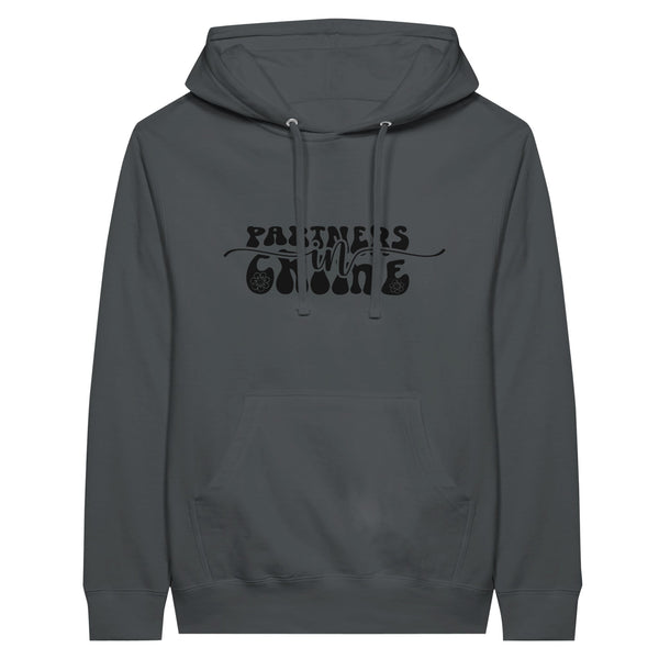 Partners in Style - Unveiling the Bond of 'Partners in Crime - Charcoal - Hoodies