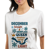 Birthday Month Queen Tee for Her – Celebrate Her Month - December - Crewneck T-shirts
