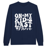 Momma's Last Straw - ON MY KID'S LAST NERVE Emblem Shirt - Navy - Sweatshirt