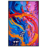 Rhapsody in Swirls - Framed Abstract Music Art - - Metal Framed Posters