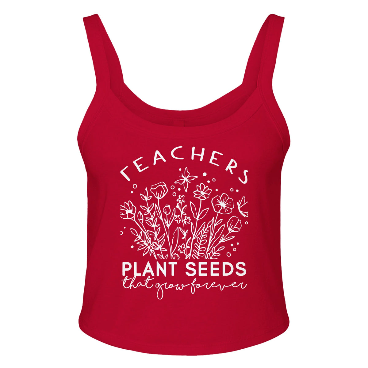 Everlasting Impact - Planting Seeds Design - solid red blend - Tank Tops