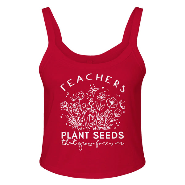 Everlasting Impact - Planting Seeds Design - solid red blend - Tank Tops