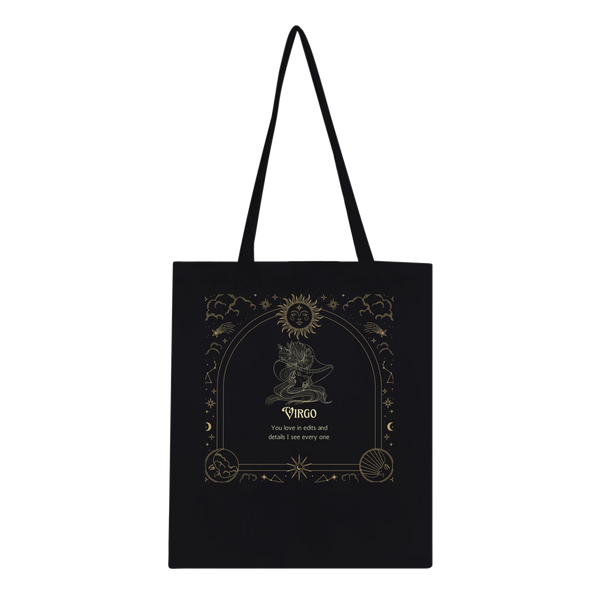 Astrology Tote Bag for Aries to Pisces Souls - Virgo - Tote Bags