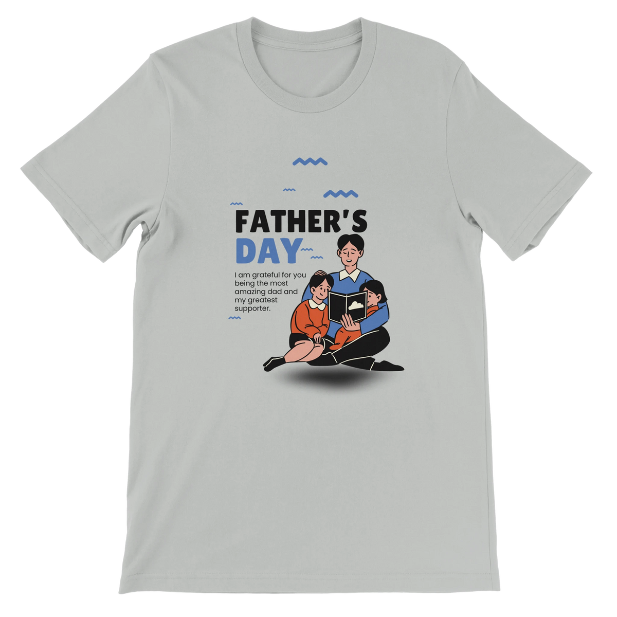 Gift of Storytime – Dad Tee for Father’s Day - Silver - T-Shirt
