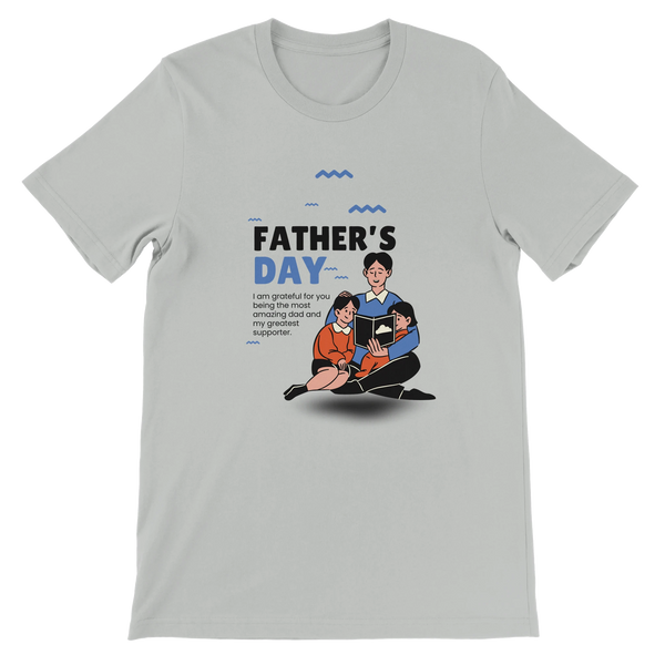 Gift of Storytime – Dad Tee for Father’s Day - Silver - T-Shirt
