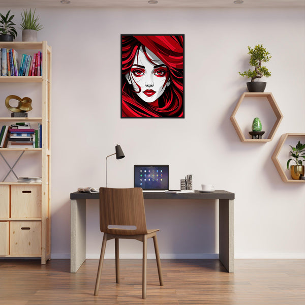 Red Passion - Art That Speaks - - Framed Poster