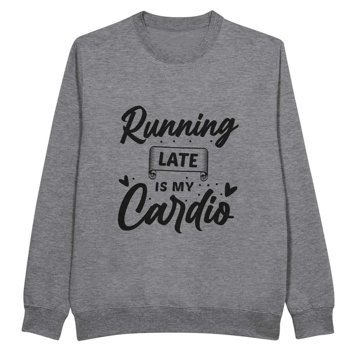 Whimsical Late Runner Crewneck - - Crewneck Sweatshirts