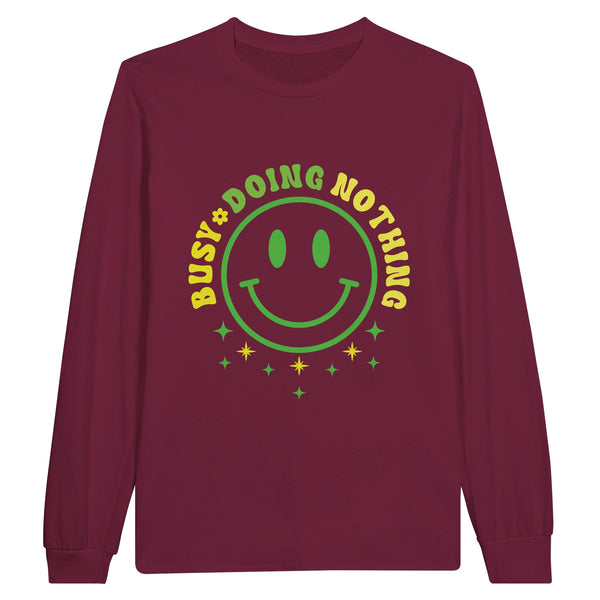 Mindful Moments - Reflect with 'BUSY DOING NOTHING - Maroon - Sweatshirt