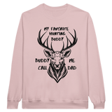 In the Wild - My Favorite Hunting Buddy Edition Tee - Light Pink - Long Sleeve T-shirts