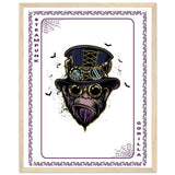 Elevate Your Decor - Steampunk, Funky, and Urban Gorilla Poster Set - 40x50 cm 16x20″ Wood frame Steampunk Gorilla - Wooden Framed Posters