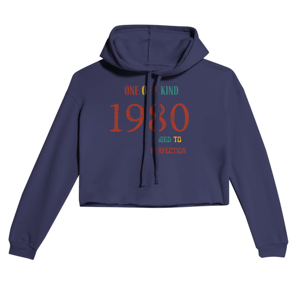 Customize Your Year - Women's Cropped Hoodie - Storm - Hoodies