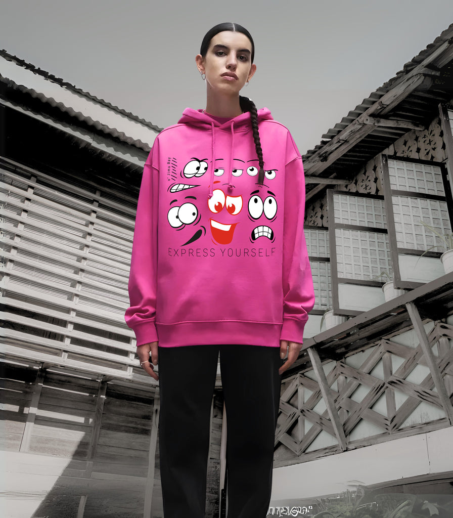 Mood Swing - Fun Faces Hoodie - - Hoodies