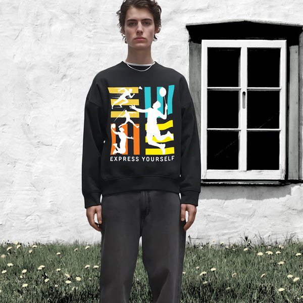 Energetic Play Boxy Hoodie - - Sweatshirts