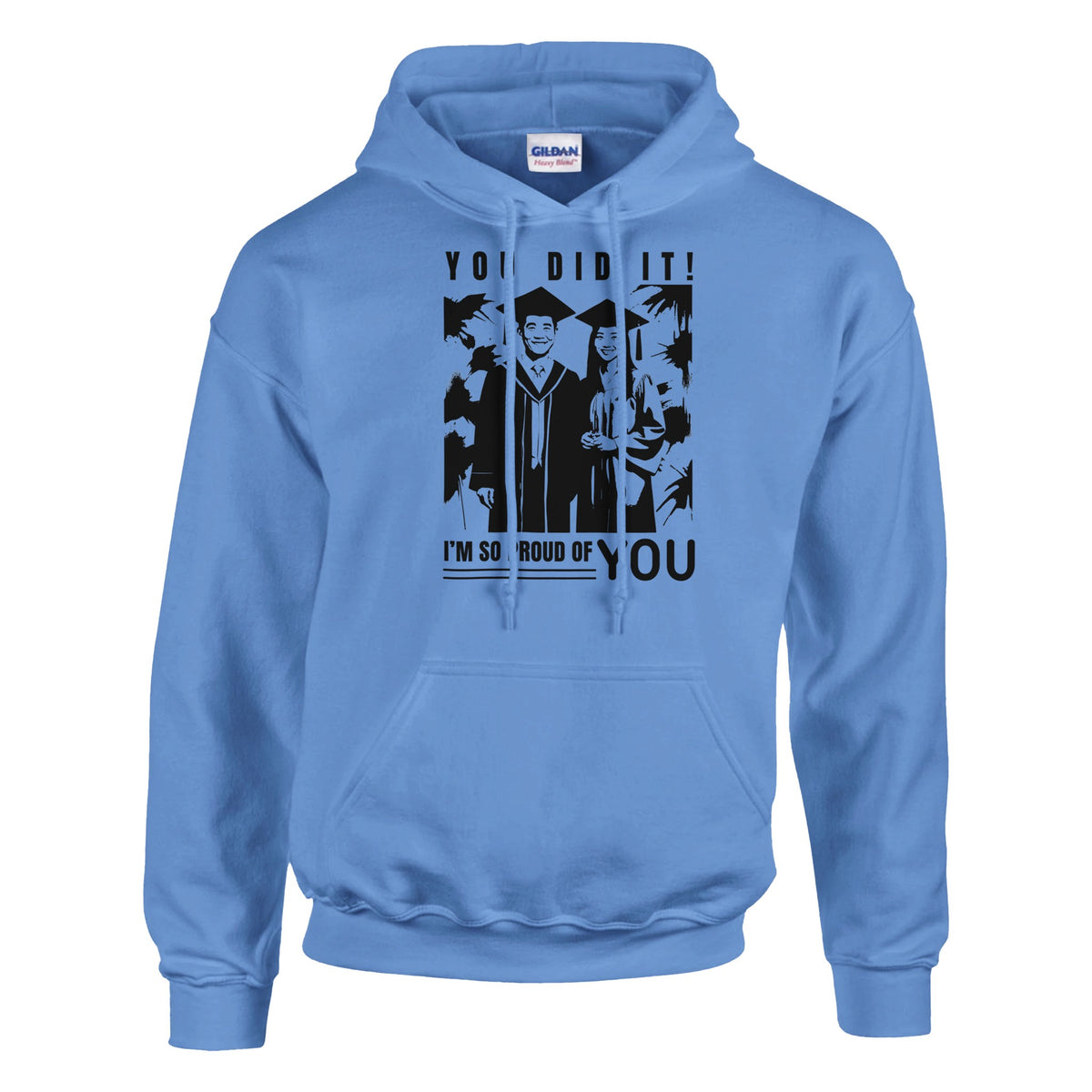 Caps Off to Memories - Graduate's Delight Hoodie - Carolina Blue - Hoodies