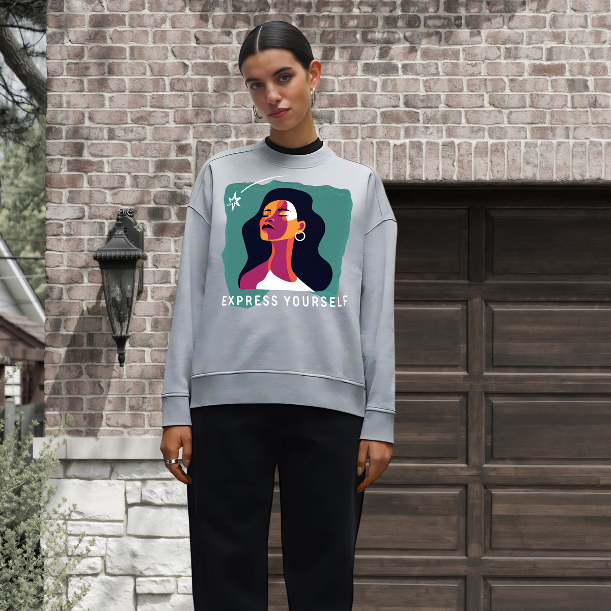 Whimsical Beauty - Bold Sweatshirt - - Sweatshirts