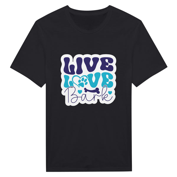 Live, Love, Bark - Wearable Wisdom for the Heart - Black - Print Material