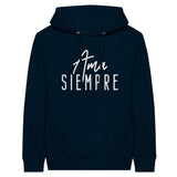 Eternal Embrace - Personalised Memories on Premium Hoodie - Navy - Hoodies