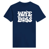 Leading with Love - Wife Boss Statement Apparel - Navy - Print Material