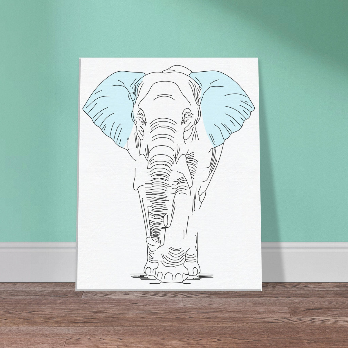 Majestic Elephant - A Symbol of Strength - 40x50 cm 16x20″ - Canvas Prints