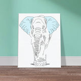 Majestic Elephant - A Symbol of Strength - 40x50 cm 16x20″ - Canvas Prints