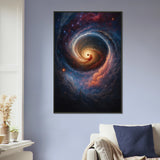 Gift Cosmic Wonder – Spiral Galaxy Metal Framed Poster Art - - Metal Framed Posters