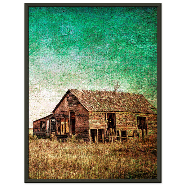 Rustic Serenity - Echoes of a Bygone Era - 45x60 cm 18x24″ - Metal Framed Posters