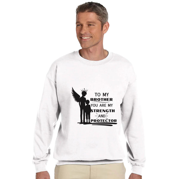 Brotherly Guardian - Angel Wings Sweatshirt - - Sweatshirts