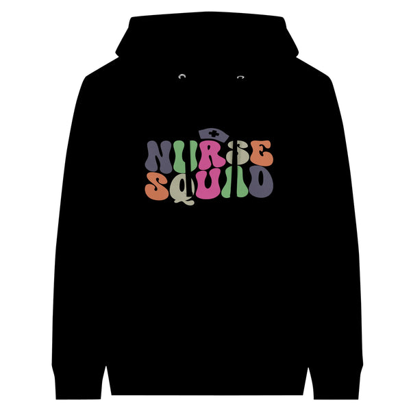 Nurse Squad Premium Unisex Hoodie - Celebrate the Caregivers - Black - Print Material