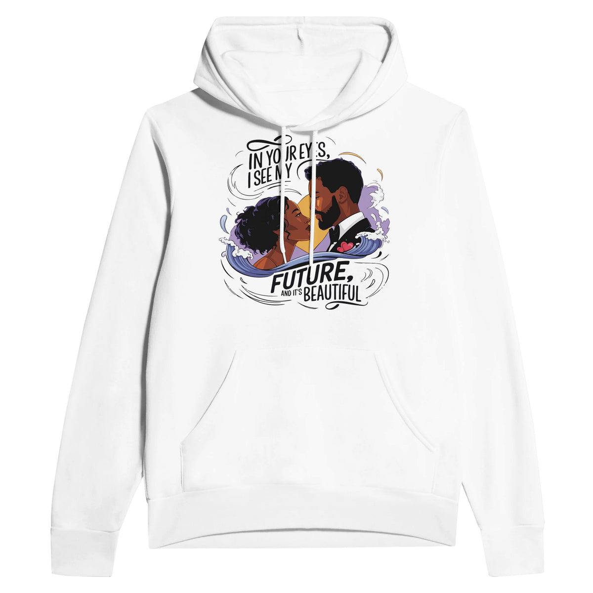 Where My Future Lies – A Heartfelt Gift for Him - White - Hoodies