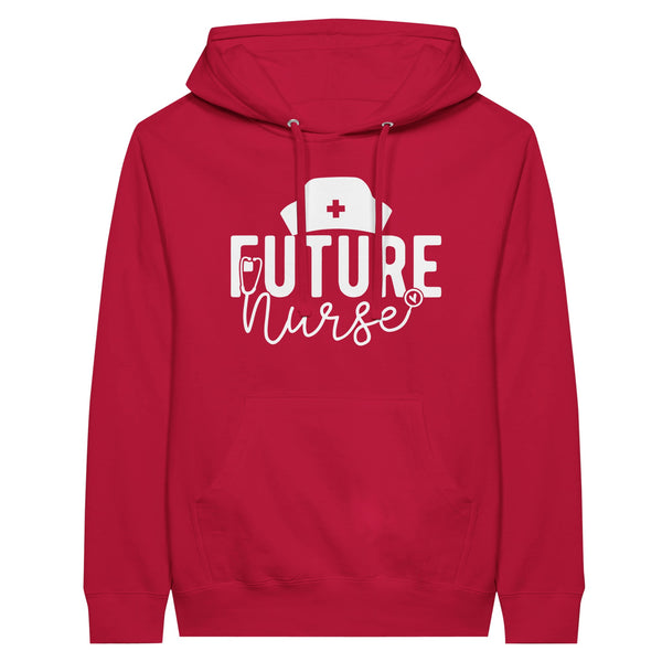 Future Nurse - Embrace Your Calling with Every Thread - Red - Hoodies