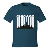 Urban Elegance - Chicago Skyline Tee - - T-shirts